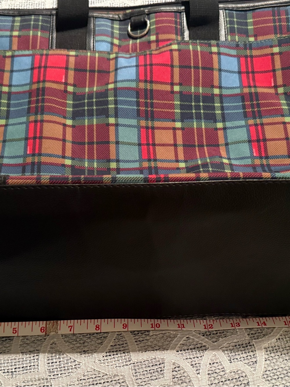 Sydney Love Red & Blue Tartan Plaid Duffel Set - Picture 4 of 8